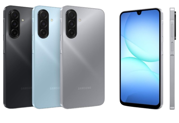 Samsung Galaxy A17 - detalhe da câmera de 50MP e tela 6.7 polegadas