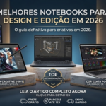 Se você procura os melhores notebooks para trabalhar com design e edição, chegou ao lugar certo. Neste guia completo, mostramos como escolher o equipamento ideal, comparamos os principais modelos de 2026, explicamos quais configurações realmente fazem diferença e apresentamos ferramentas digitais que ajudam estudantes, empreendedores e profissionais a produzir mais com conforto e eficiência.