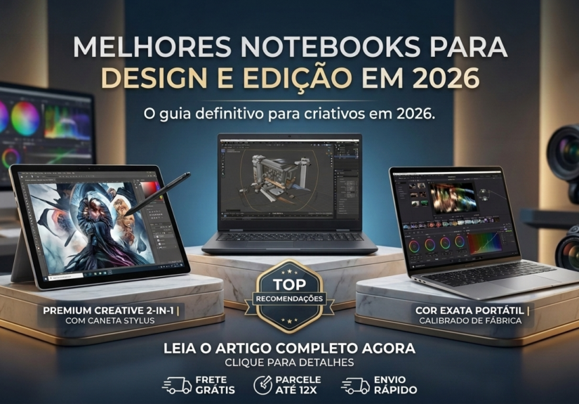 Se você procura os melhores notebooks para trabalhar com design e edição, chegou ao lugar certo. Neste guia completo, mostramos como escolher o equipamento ideal, comparamos os principais modelos de 2026, explicamos quais configurações realmente fazem diferença e apresentamos ferramentas digitais que ajudam estudantes, empreendedores e profissionais a produzir mais com conforto e eficiência.