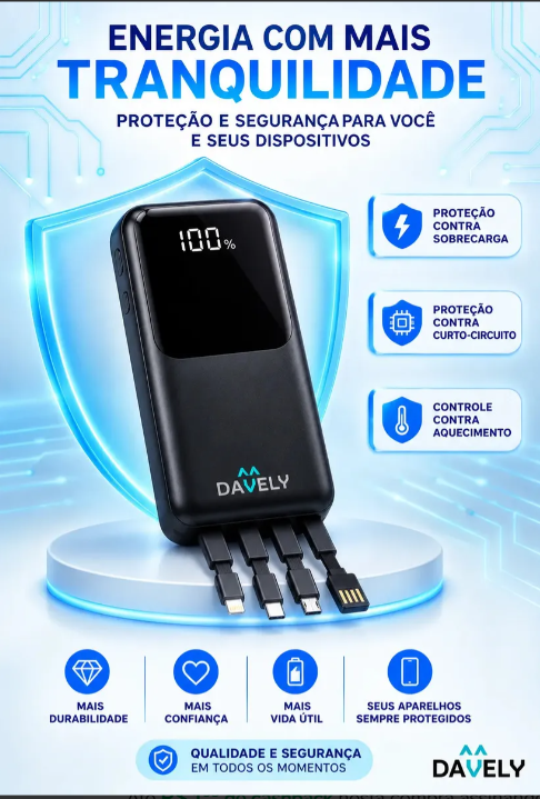 Power Bank 20.000mAh bateria externa